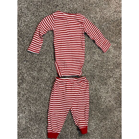 The children’s place red and white striped outfit size 12-18months C33-7 - Picture 2 of 4